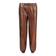 thumbnail image 6 of RongHuan Women's Shiny Pants Loose Elastic High Waisted Hip Hop Pant Evening Party Clubwear Trousers, 6 of 6