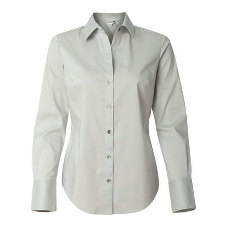 Calvin Klein 13CK018 Women's Cotton Stretch Shirt - Ash - Small