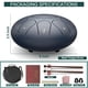 thumbnail image 2 of Tambor de acero INNOWARMER Rain Drum de 8 pulgadas y 11 notas, 2 of 7