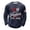 Navy, variant on We The People T Shirt Long Sleeve Waffle Crewneck Tees Featuring USA Anniversary Print Everyday Easy Mens T-shirts Black L