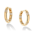 thumbnail image 1 of Xtellar Pendientes Cz Para Mujer Niñas Aretes Oro 14k Con Zirconias, 1 of 1
