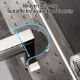 thumbnail image 6 of RUISINERY Rustproof Shower Organiser for Shampoo Wall Mounted Suction Cup Storage Rack Space Saving Accessories Holder, 6 of 7
