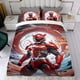 thumbnail image 4 of Power Rangers Conjunto de sábanas temático, trío de piezas, cómodo y amigable con la piel, diseño único, regalo de decoración para el hogar para familiares, amigos y fans,140cm *210cm, 4 of 6