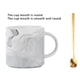 thumbnail image 2 of Billuyoard Patrones Taza de café Cuchara Agua Cerámica Jugo Té de la leche Mango Taza Cocina Vasos Pareja Regalo de cumpleaños Beber Juegos de servir café y té Billuyoard HA080592-00, 2 of 6