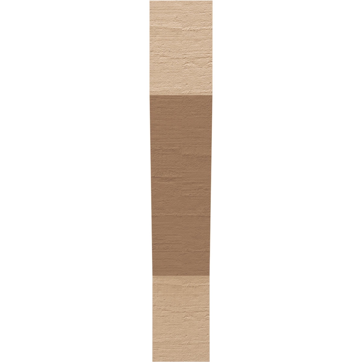 5"W x 10"D x 30"H Thin Clemmons Rough Cedar Woodgrain TimberThane Corbel, Primed Tan