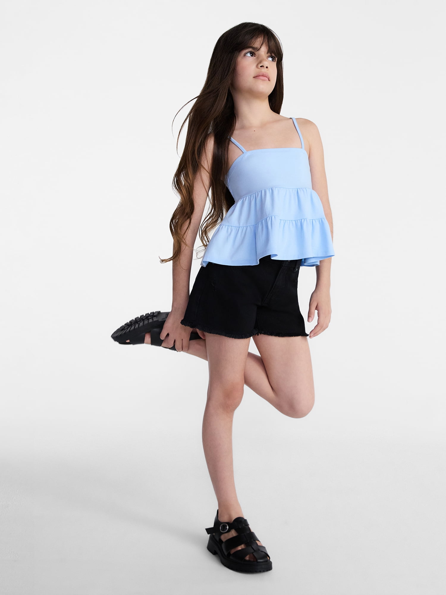 Weekend Academy Girls Tiered Tank Top, Sizes 4-18