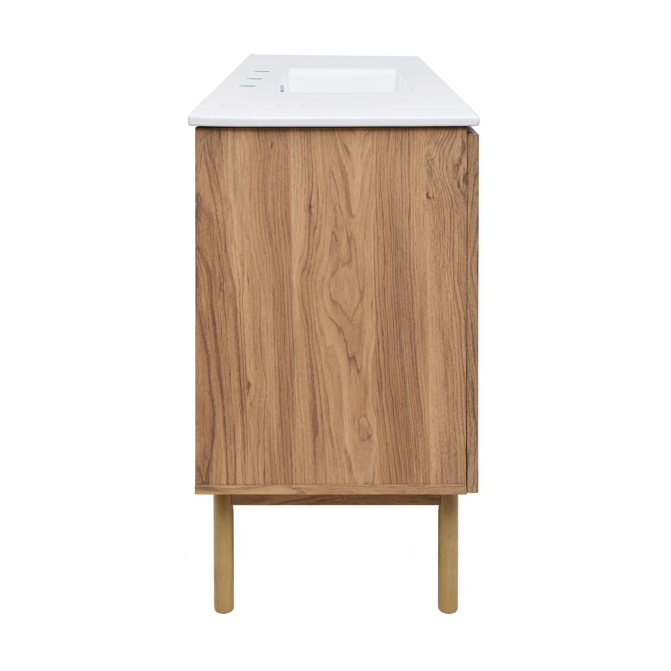 Classe 48" Freestanding Bathroom Vanity in Golden Oak with 3-Hole Widespread Sink Top