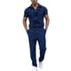 thumbnail image 4 of Nuevo Mono para Hombre, pantalones informales holgados De una pieza, monos, mono De manga corta a la moda, Ropa De Calle para Hombre, 4 of 5