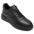 thumbnail image 2 of CMR CHAMARIPA Height Increasing Sneakers - Mens Elevator Shoes - Black Leather Casual Sneakers 6cm / 2.36 Inches, 2 of 7