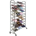 thumbnail image 2 of CB15349 Shoe Rack Tower Chrome Metal - 50 Pair, 2 of 3