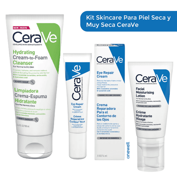 Kit Bolso Crema Hidratante Cerave Protector Labial Eucerin