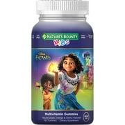 Nature’s Bounty Disney Encanto Kids Multivitamin Gummies, Natural Grape, Orange & Cherry Flavored, 180 Ct
