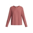 thumbnail image 5 of Athletic Works Women's and Women's ButterCore Tee with Long Sleeves, Sizes XS-4X, 5 of 6