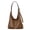 Brown, variant on bestolf Slouchy Hobo Bag Women Shoulder Bag Slouchy Tote Crossbody Handbag Purse for Commuting Work Daily Errands (Black )