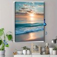 thumbnail image 4 of Qisvanset Sunset Beach Canvas Wall Art 15.75x11.81 Inches, 4 of 8