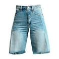 thumbnail image 4 of yunLCZ Women's Wide Leg Pants Flare Denim Shorts For Women Wide Leg Denim Shorts Woman Vintage Floral Print High Waisted Straight Stretch Pants With Pockets Business Work Casual Pants, 4 of 4