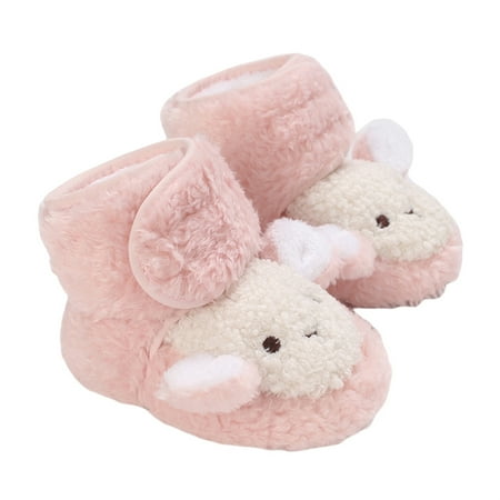 

WakeUple Baby Winter Boots Soft Sole Cartoon Sheep Non-Slip First Walker Shoes