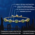 thumbnail image 2 of Gem Stone King 18K Yellow Gold Plated Silver Green Tourmaline and Lab Grown Diamond Bracelet for Women | 3.90 Cttw | Gemstone October Birthstone | Oval 7X5MM | Fully Adjustable 9 inch, 2 of 6