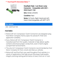 thumbnail image 2 of Headlight High / Low Beam Lamp Connector - Compatible with 2021 - 2024 Ford F-150 2022 2023, 2 of 2