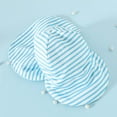 thumbnail image 6 of Lullu Baby Boy's UPF 50+ Striped Long Sleeve Rash Guard One-Piece Swimsuit with Sun Hat, 6 of 8