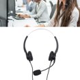 thumbnail image 2 of Rupoun Call Center Headset USB 3.5mm Jacks Noise Cancelling Volume Control Customer Service Headphone for Office Computer Web Conferencing (11.8 ft / 3.6 m), 2 of 9