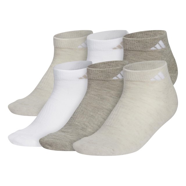 Calcetines deportivos Adidas, acolchados, corte bajo, 6 unidades, talla M, para mujer
