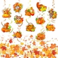 thumbnail image 1 of Decoraciones colgantes en espiral Ormromra para Acción de Gracias 48 piezas, 1 of 5