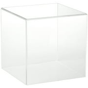 Plymor Clear Acrylic Display Case with No Base, 8" x 8" x 8"