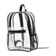 thumbnail image 1 of Mochila transparente de PVC Mochila transparente Mochila grande informal Mochila impermeable para computadora portátil Mochila escolar Bolsa transpare Negro, 1 of 8