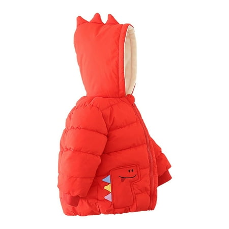 

Dadaria Toddler Jacket 0-6Years Cute Baby Girls Jacket Kids Boys Light Down Coats With Ear Hoodie Girl Clothes Children s Clothing For Boys Coat Red 3-4 Years Toddler