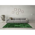 thumbnail image 3 of Ahgly Company Indoor Rectangle Oriental Emerald Green Modern Area Rugs, 2' x 3', 3 of 4
