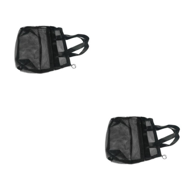 QualitChoice Grand Sac de Douche en Maille Cosmétique Pratique pour Routine de Douche Pratique 2Set