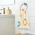 thumbnail image 3 of Yayeee 2 Pack Hand Towels for Bathroom 100% Cotton 16" x 28" Soft Absorbent Kitchen Towel, Beach Pattern, 3 of 7