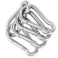 thumbnail image 4 of Stainless Steel Carabiners Clips Hook,5pcs 60mm Carabiner Clip Heavy Duty Carabiners Clips Hook Spring Snap Hook World-Class Design, 4 of 7