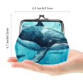thumbnail image 2 of Whale Elegant Microfiber Coin Purse with Zinc Alloy Jaws - 4.3x4.7 in/11x12 cm Size - Sleek and Durable Wallet for Coins and Small Essentials, 2 of 7