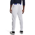 thumbnail image 2 of Pantalones de béisbol Under Armour Utility para hombre, talla L, 22, color blanco/azul marino, 2 of 7