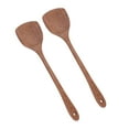 thumbnail image 3 of Ustensiles de Cuisine, 2pcs Spatule en Bois Plat Spatule en Bois Longue Poignée Spatule en Bois Optimisée pour l'Excellence, 3 of 14
