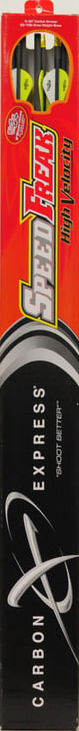 Carbon Express Speed Freak 55/70 Arrows, 30", 6pk, Black