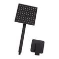 thumbnail image 2 of Rain Shower Kit Square Single Handle in Wall Waterfall Shower Head Kit for Bathroom Home Black, 2 of 8