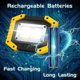 thumbnail image 4 of Luces de trabajo de inundación LED recargables con soporte de mano ajustable 180 3 opciones de iluminación Luz de seguridad para acampar impermeable Ip56 portátil para acampar/hik, 4 of 5