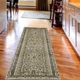 thumbnail image 2 of Vintage Decorative Rug, Retro Earthy Design Botanical Boho Composition in Jumble Leafy Motives, Quality Carpet for Bedroom Dorm and Living Room, 6 Sizes, Dark Grey Pastel Yellow, by Ambesonne, 2 of 2