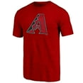 thumbnail image 2 of Men's Red Arizona Diamondbacks Weathered Official Logo Tri-Blend T-Shirt, 2 of 3