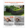 thumbnail image 4 of VEVOR Jardinière Surélevée en Métal 6x3x2ft Extérieur Bac à Plantes Galvanisé Gris Foncé, 4 of 9