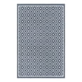 thumbnail image 3 of Unique Loom Outdoor Trellis Collection Area Rug - Kafes (5' 3" x 8' Rectangle Navy Blue/Ivory), 3 of 7