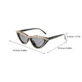 thumbnail image 2 of BEADCEST Trendy Sunglasses Para Mujer Con De Ojos De Y Acabado Delicado Multicolor, 2 of 7