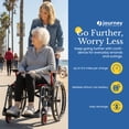 thumbnail image 4 of Journey SoLite C2 Ultra Lightweight Wheelchair, Foldable Manual Chair, Red, 4 of 5