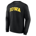 thumbnail image 2 of Men's Black Iowa Hawkeyes Short Name Fleece Pullover Sweatshirt, 2 of 3