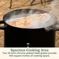 thumbnail image 4 of Cuisinart 16” Vertical Charcoal Smoker, Integrated Thermometer, Water Bowl and Dual Vents Perfect for Smoked Brisket, Chrome Plated Grates Smoker Grill for BBQ, Camping, Tailgates, 4 of 6