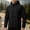 Black, variant on IROINNID Mens Full Zip Hooded Jacket Windproof Water Resistant Fleece Lined Outdoor Coat Long Sleeve Solid Color Casual Lightweight Winter Outerwear for Daily Commute