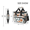 thumbnail image 3 of FORMRS Insulated Cooler Bag 24 Cans Capacity Soft Leakproof Lunch Box with Side Pockets, Flowers Pattern, 3 of 7